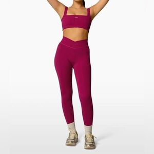 437 activewear The V Legging / Raspberry